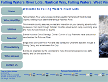 Tablet Screenshot of fallingwatersriverlots.com